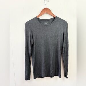 Majestic Paris for Neiman Marcus long sleeve grey soft touch super washed shirt